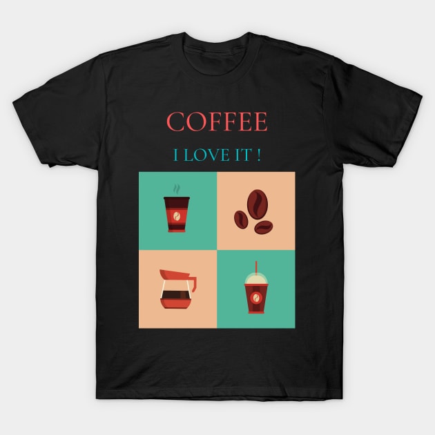 coffee T-Shirt by Ledos